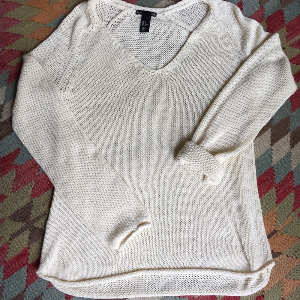 Summer weight Cream Sweater